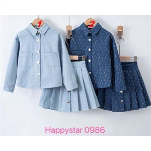 Komplet dziewczęcy ze spódnicą  4-14 lat