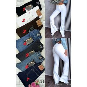 Jeansy dzwony damskie  34-42