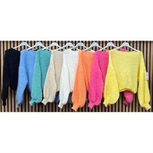 Sweter damski okrągły