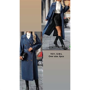 Płaszcz jeansowy damski  S-L