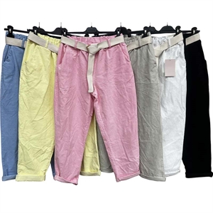 Spodnie damskie z paskiem produkt Włoski