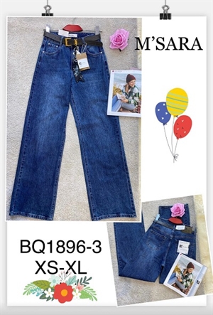 Jeansy szerokie nogawki M'sara XS-XL