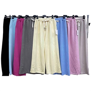 Spodnie szerokie nogawki damskie produkt Włoski