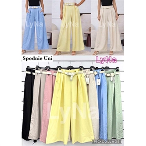 Spodnie damskie szerokie nogawki - Produkt Włoski