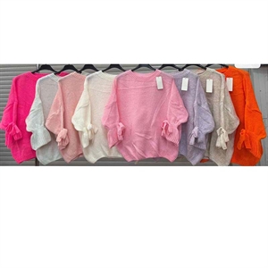 Sweter damski z krótkim rękawem - Produkt Włoski