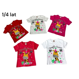 Koszulka dziewczęca produkt Turecki  1-4 lat