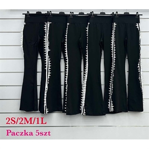 Legginsy dzwony damskie produkt Włoski  S-L