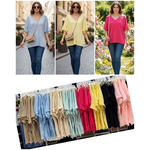 Sweter damski z krótkim rękawem