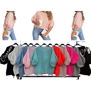 Sweter damski z krótkim rękawem