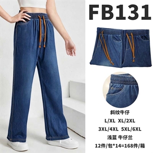 Spodnie jeansowe damskie L/XL-5XL/6XL