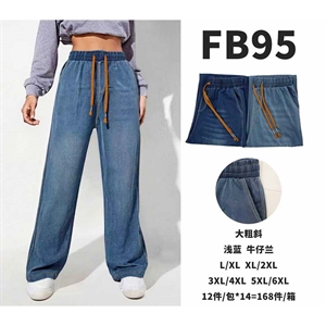 Spodnie jeansowe damskie L/XL-5XL/6XL
