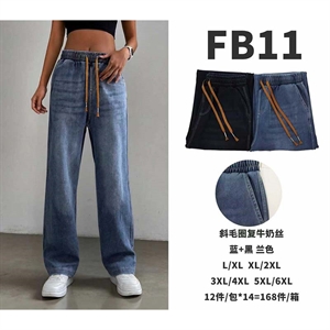 Spodnie jeansowe damskie L/XL-5XL/6XL