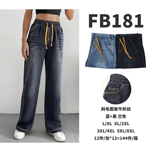 Spodnie jeansowe damskie L/XL-5XL/6XL