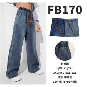 Spodnie jeansowe damskie L/XL-5XL/6XL