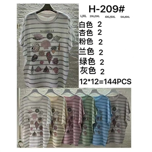 Bluzka damska krótki rękaw L/XL-5/6XL