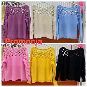 Sweter ażurowy damski - Produkt Włoski