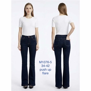 Jeansy dzwony damskie Push Up  34-42