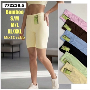 Legginsy krótkie bambusowe damskie  S/M-XL/2XL
