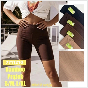 Legginsy krótkie prążek  S/M-L/XL