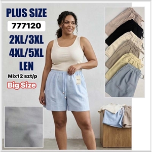 Spodenki damskie Len Big Size  2XL/3XL-4XL/5XL