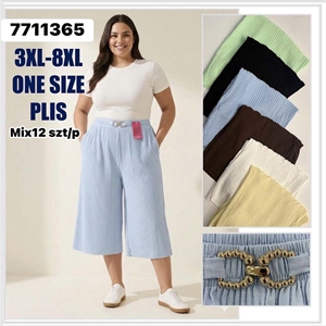 Spodnie culotte damskie Big Size  3XL-8XL