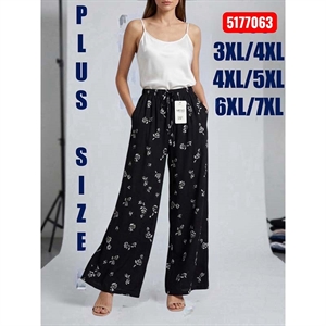 Spodnie szerokie nogawki damskie Big Size  3XL/4XL-6XL/7XL