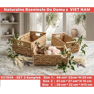Komplet naturalne rzeniosło do domu z Viet nam 3cz