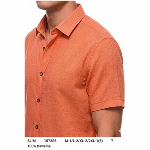Koszula męska na len slim fit produkt Turecki  M-2XL