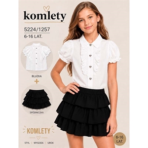 Komplet Koszula + Spódnica  6-16 lat
