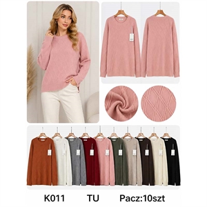 Sweter damski okrągły