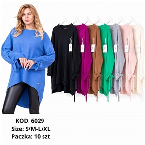 Tunika sweterkowa damska okrągła  S/M-L/XL