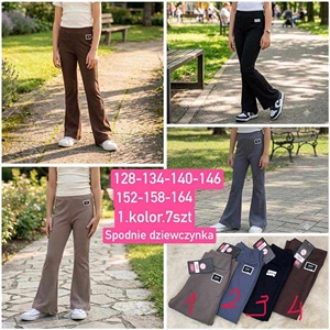 Legginsy dzwony dziewczęce  128-164