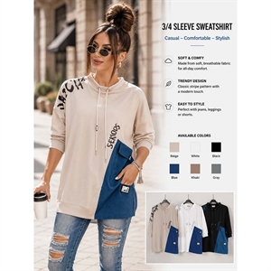 Bluza damska z 3/4 rękawem