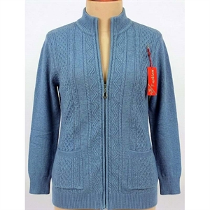 Sweter damski rozpinany na zamek  L/XL-2XL/3XL