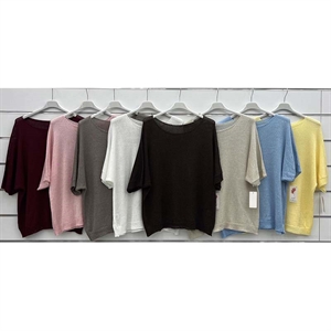 Sweter damski z krótkim rękawem