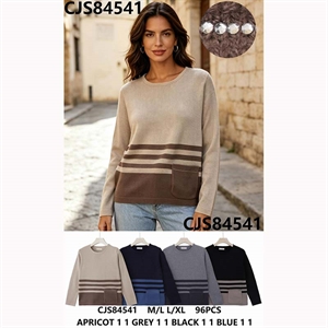 Sweter damski okrągły  M/L-L/XL