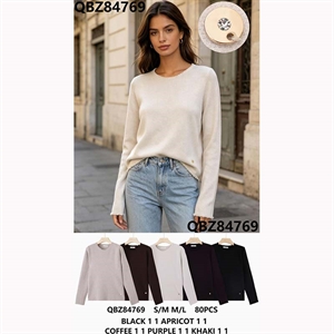 Sweter damski okrągły  S/M-M/L