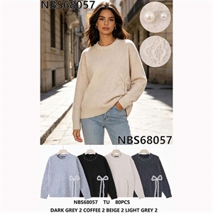 Sweter damski okrągły