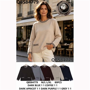Sweter damski okrągły  M/L-L/XL