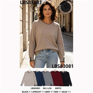 Sweter damski okrągły  M/L-L/XL
