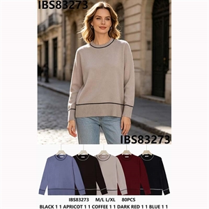 Sweter damski okrągły  M/L-L/XL