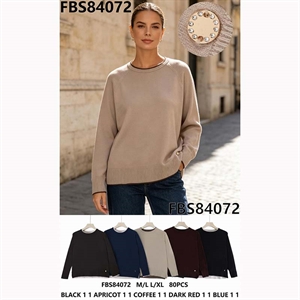 Sweter damski okrągły  M/L-L/XL