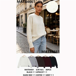 Sweter damski okrągły  S/M-M/L