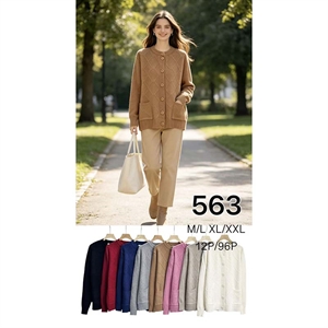 Sweter damski zapinany na guziki  M/L-XL/2XL