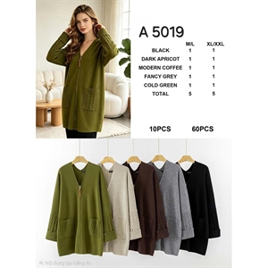 Sweter damski rozpinany na zamek  M/L-XL-2XL