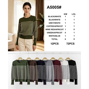 Sweter damski okrągły  S/M-L/XL