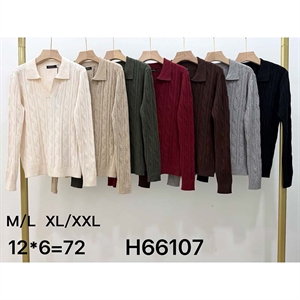 Sweter damski z kołnierzykiem  M/L-XL/2XL