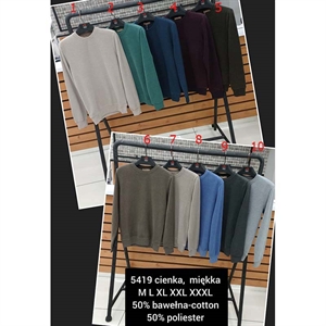 Bluza cienka męska pod szyje produkt Turecki  M-3XL
