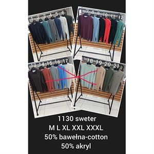 Sweter męski okrągły produkt Turecki  M-3XL