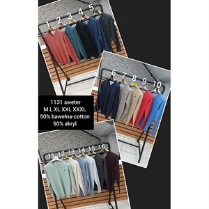 Sweter męski z dekoltem w serek produkt Turecki  M-3XL